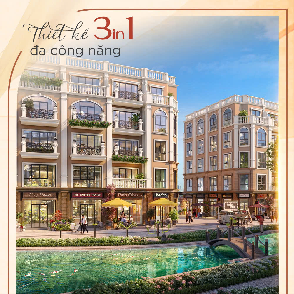 Shophouse NamMon Square – thiết kế 3in1 linh hoạt công năng
